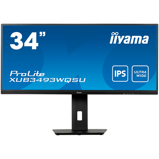 [XUB3493WQSU-B5] IIYAMA Monitor XUB3493WQSU-B5 34” IPS 3440 x 1440 @75Hz 21:9, 400 cd/m², 4ms, 1000:1,  HDMI, DP, USB, height, swivel, tilt, HDCP, Speakers, VESA