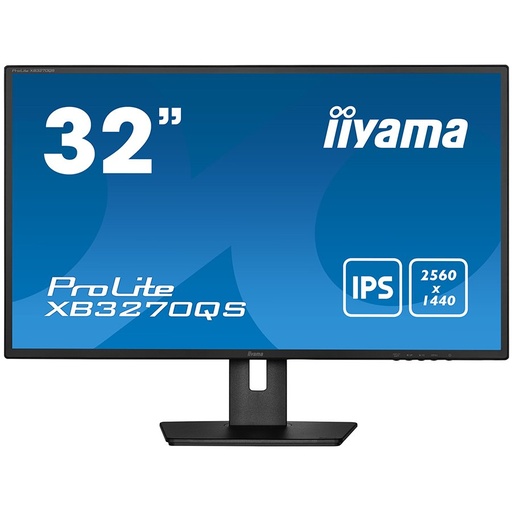 [XB3270QS-B5] IIYAMA 32" IPS-panel, 2560x1440, 250cd/m², 4ms, 15cm Height Adj. Stand, Speakers, DisplayPort, HDMI, DVI