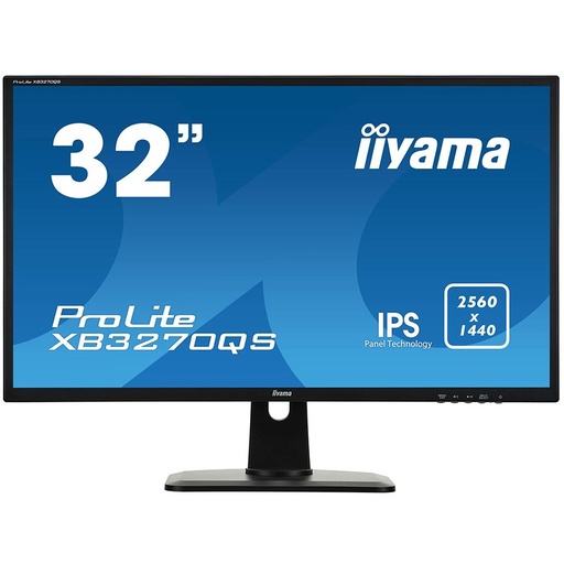 [XB3270QS-B1] IIYAMA Monitor Prolite, 32" 2560x1440, IPS panel, 300cd/m2, 4ms, 1200:1 Static Contrast, Speakers, DisplayPort, HDMI, DVI (31,5" VIS), Height Adj. Stand