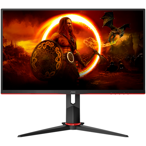 [27G2SPU/BK] AOC Monitor LED 27G2SPU/BK Gaming 165Hz (27” 1920x1080, IPS, Freesync Premium, 1ms, 6 game modes, 2xHDMI, 1 x VGA, 1xDP, USB-Hub, Speakers, Full ERGO) Black-Red, 3y