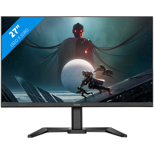 [GB2770HSU-B5] IIYAMA 27" ETE Fast IPS Gaming, G-Master Red Eagle, FreeSync Premium, 1920x1080@165Hz, 250cd/m², 1100:1, HDMI, DisplayPort, 0,8ms (MPRT), Speakers, USB-HUB (2x2.0), Black Tuner, 15cm Height Adj. Stand