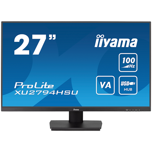 [XU2794HSU-B6] IIYAMA Monitor LED XU2794HSU-B6 27" VA 1920 x 1080 @100Hz  16:9 250 cd/m² 4000:1 1ms HDMI DP USB HUB Tilt