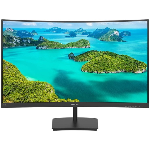 [241E1SCA/00] Monitor LED Philips 241E1SCA/00, E-line, 23.6'' 1920x1080 75Hz, 16:9, Curved 1500R, VA, AntiGlare 3H, 3000:1, 4ms, 250nits, NTSC 87%*, sRGB 103%*, FreeSync, LowBlue Light, VESA100x100, VGA, HDMI, Black-, 2 Years