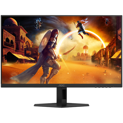 [24G4XE] AOC Monitor Gaming 24G4XE 23.8” FAST IPS, 16:9, 1920x1080 3H, 180Hz, 0.5ms, 300 cd/m2, 1000:1, Audio, HDMI, DP, VESA, 3-sided frameless, G-SYNC Compatible + Adaptive Sync, 2 W x 2, Tilt, Black-Red, VESA 3y