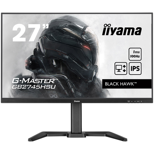 [GB2745HSU-B1] IIYAMA Monitor LED GB2745HSU-B1 27" IPS 1920 x 1080 @100Hz   250 cd/m² 1ms HDMI DP USB Full Ergonomic Speakers