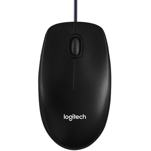 [910-003357] LOGITECH B100 Corded Mouse - BLACK - USB - B2B